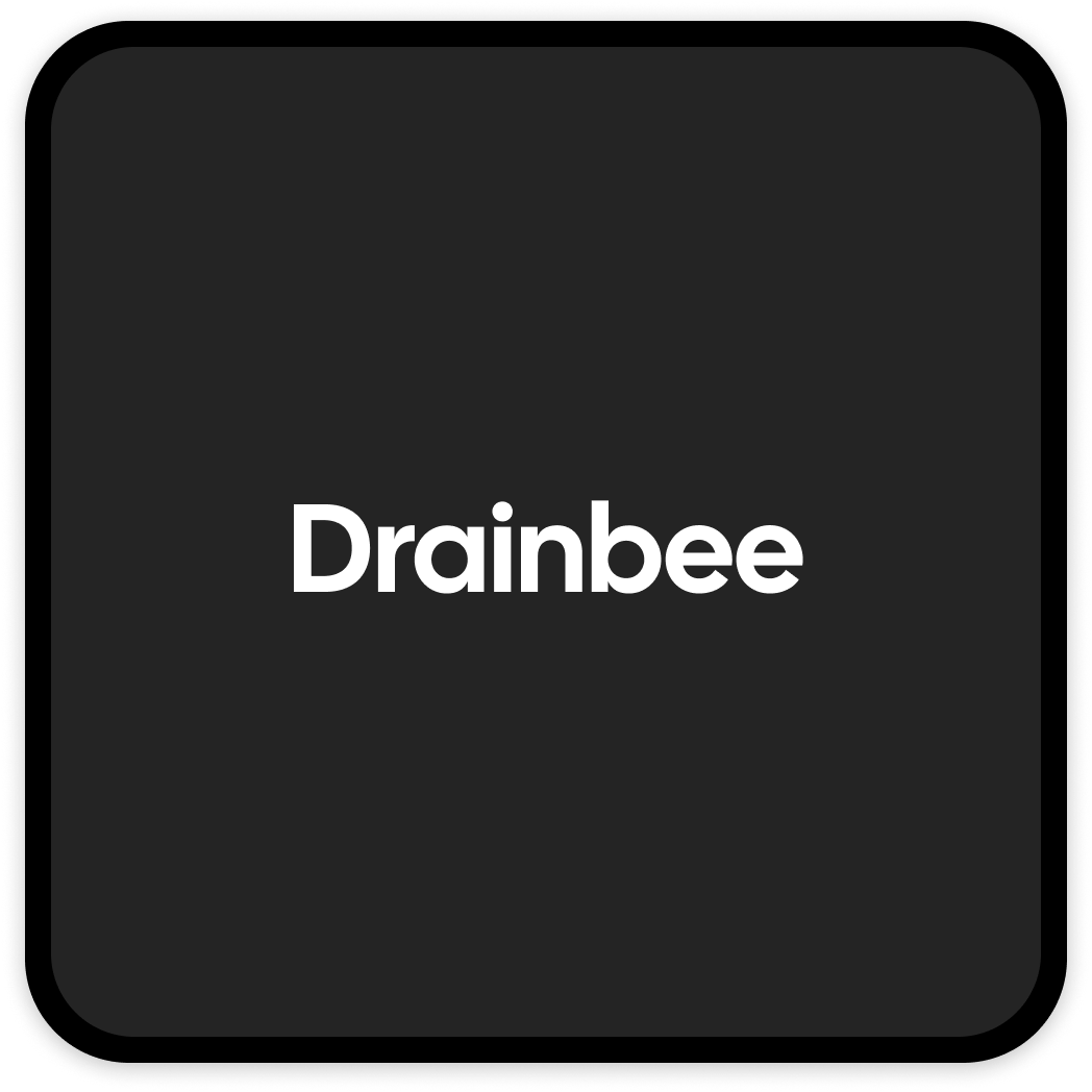 Drainbee Box in Schwarz